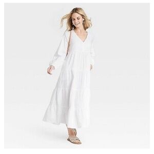 Universal thread maxi length gauze dress